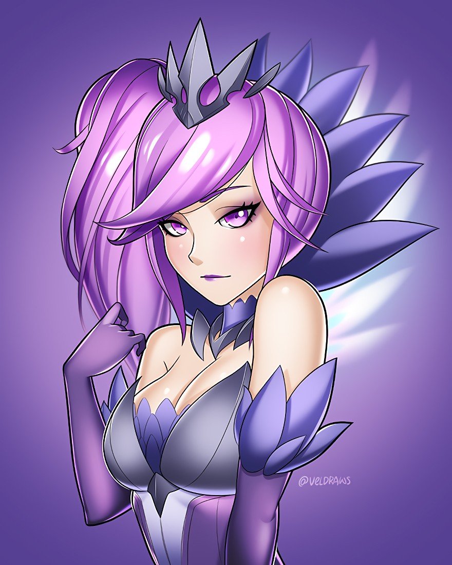 Elementalist Lux (dark) by velladonna HD Wallpaper Background Fan Art Artwork League of Legends lol