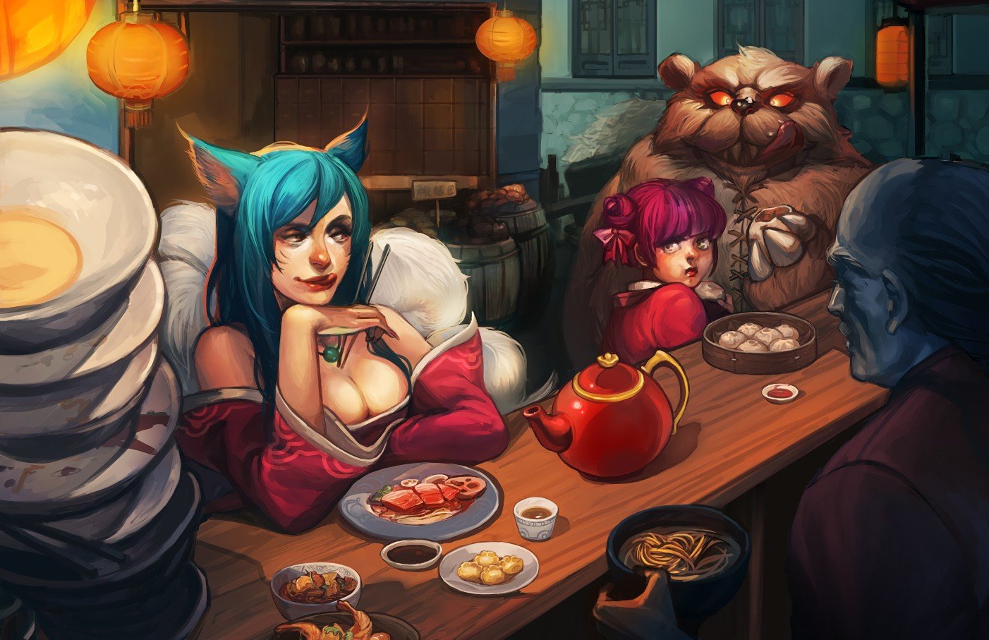 Ahri & Annie by 2013 League of Legends Artwork Wallpaper lol Fan Art