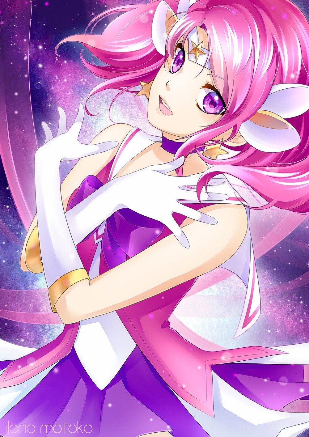 Star Guardian Lux by MotokoSu HD Wallpaper Background Fan Art Artwork League of Legends lol