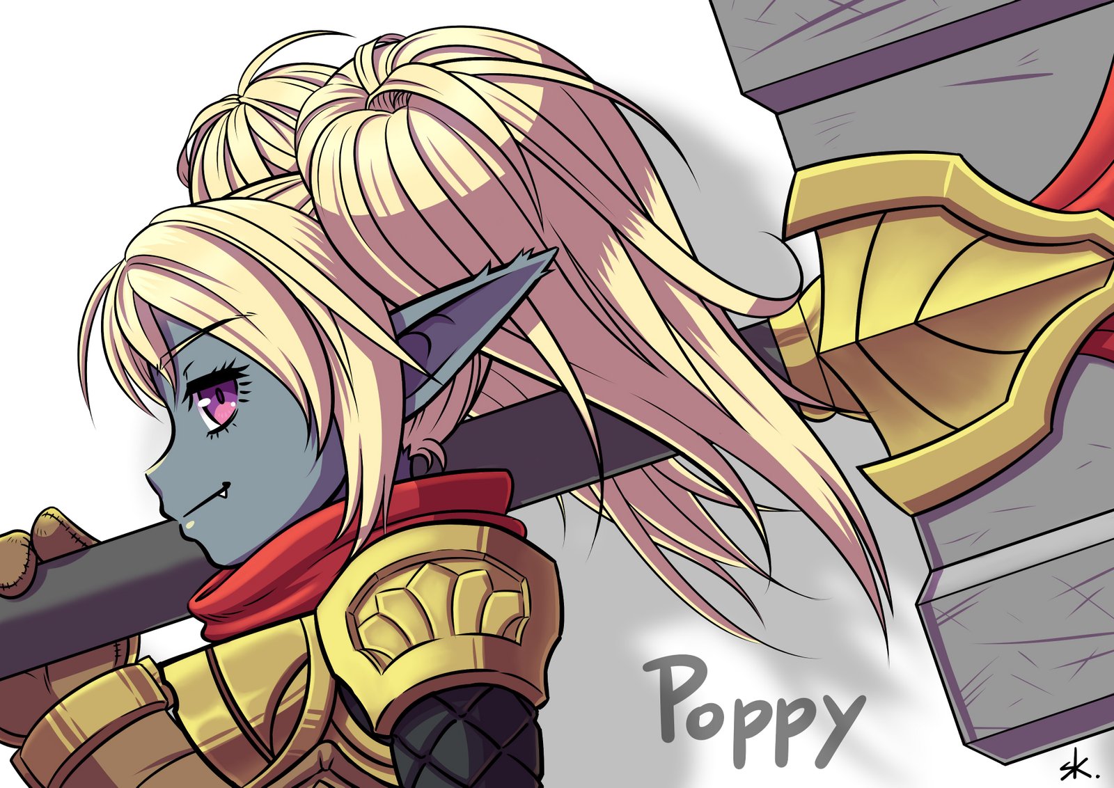 Poppy by FullMeTalAof HD Wallpaper Fan Artwork League of Legends lol