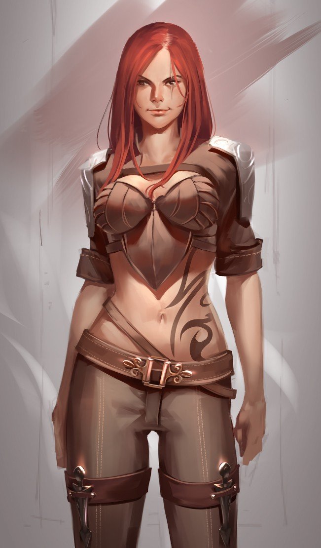Katarina by sinceillust HD Wallpaper Fan Art Artwork League of Legends lol
