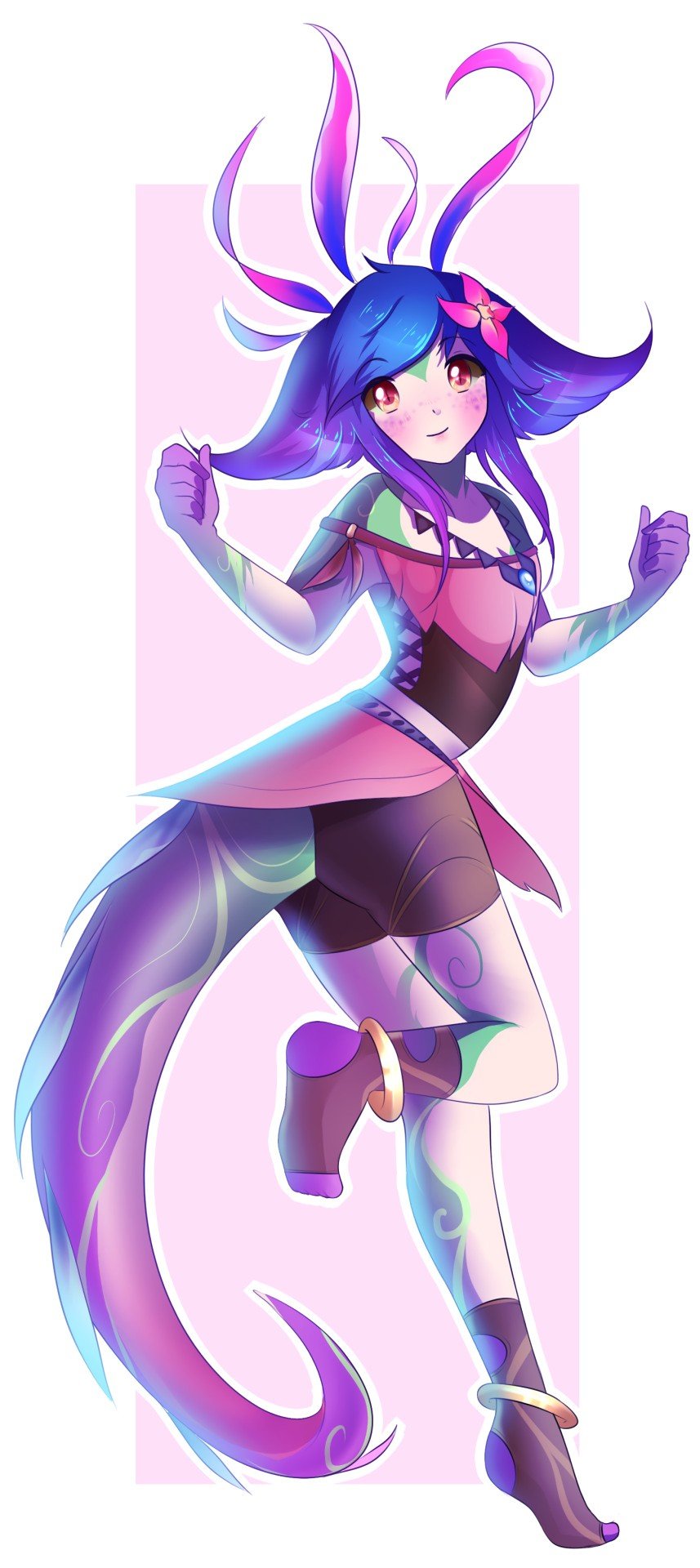 Neeko by lilac-strings HD Wallpaper Background Fan Art Artwork League of Legends lol