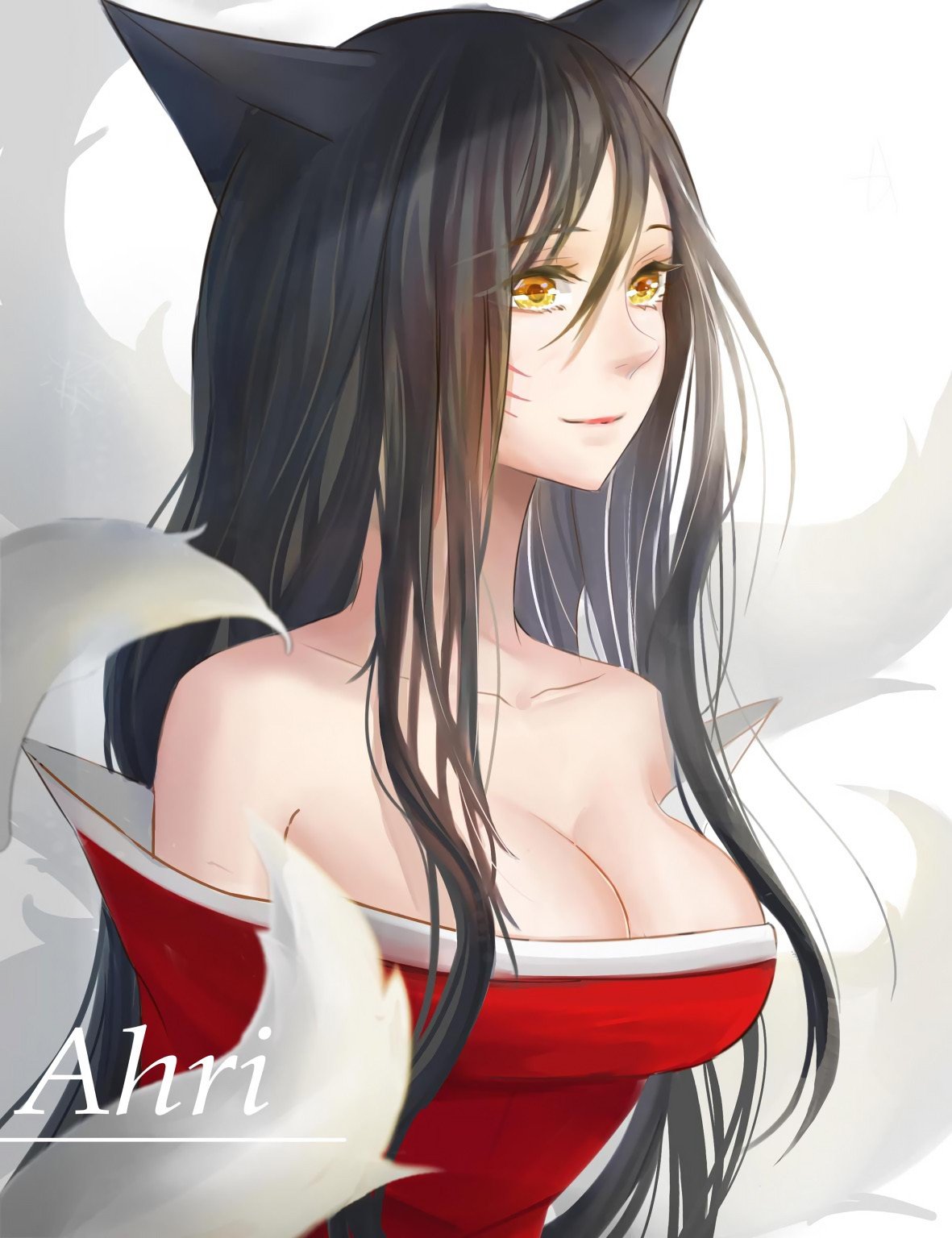 Ahri by BBSIR (2) League of Legends Artwork Wallpaper lol