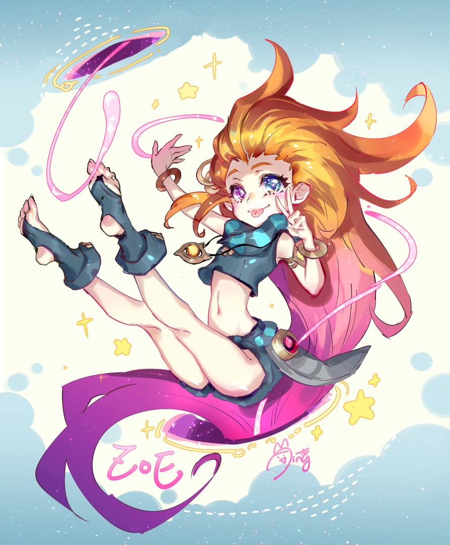 Zoe by Sueyen HD Wallpaper Background Fan Art Artwork League of Legends lol