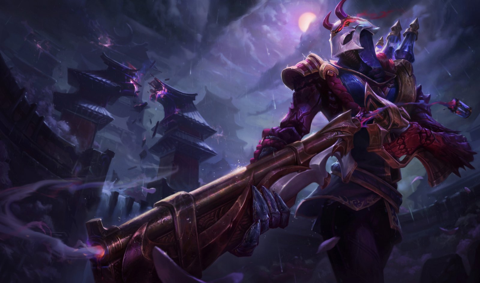 Blood Moon Jhin Splash Art HD 4k 6k Wallpaper Background Official Art Artwork League of Legends lol