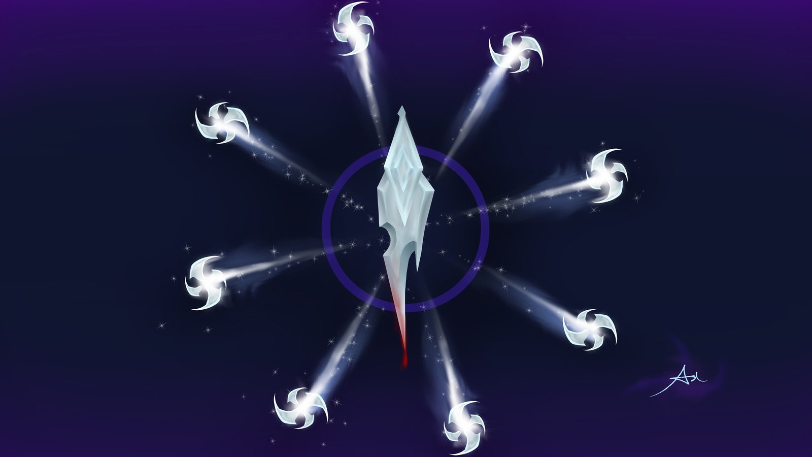 Talon's Blades by namesAsh HD Wallpaper Fan Art Artwork League of Legends lol