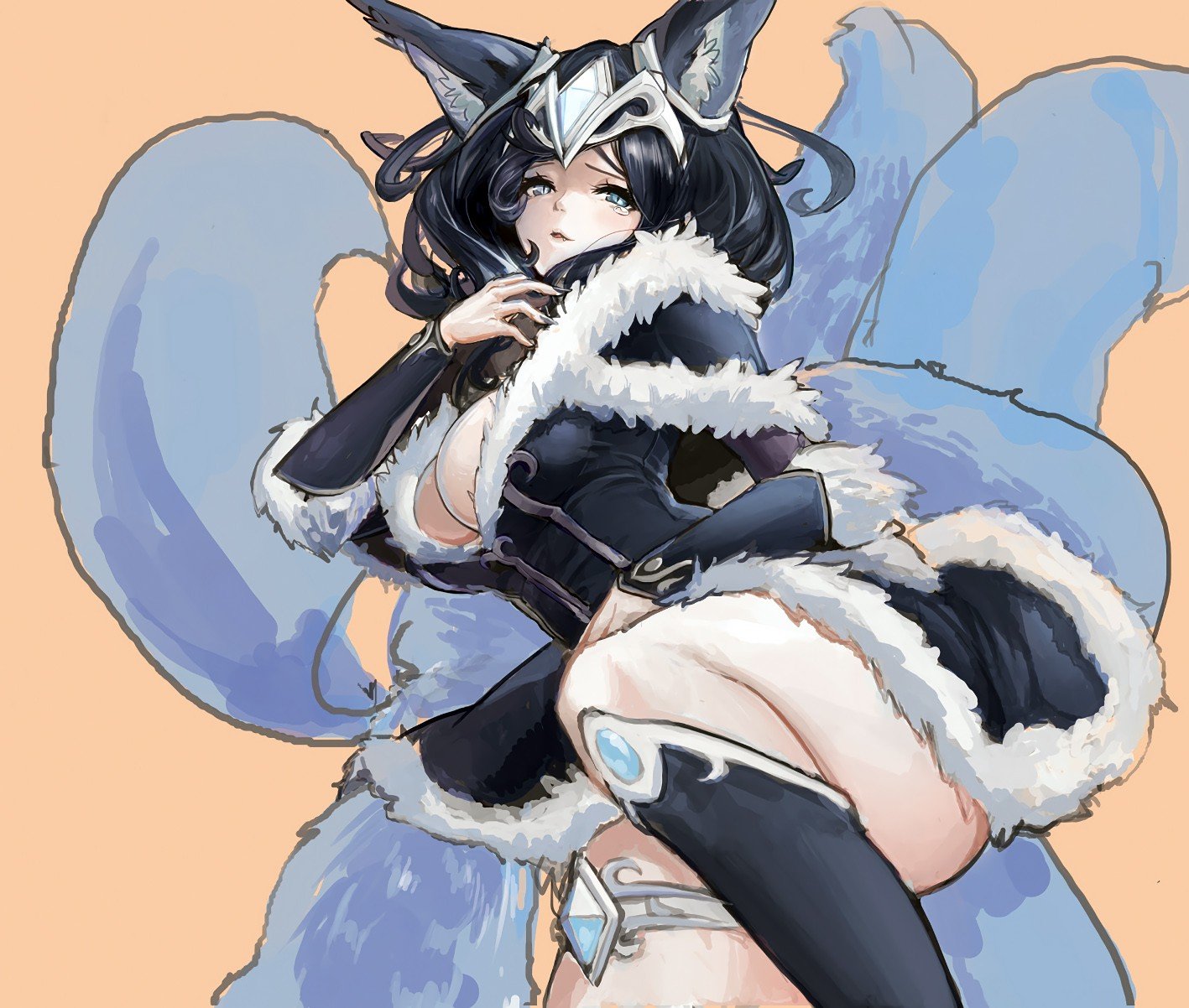 midnight ahri fan art