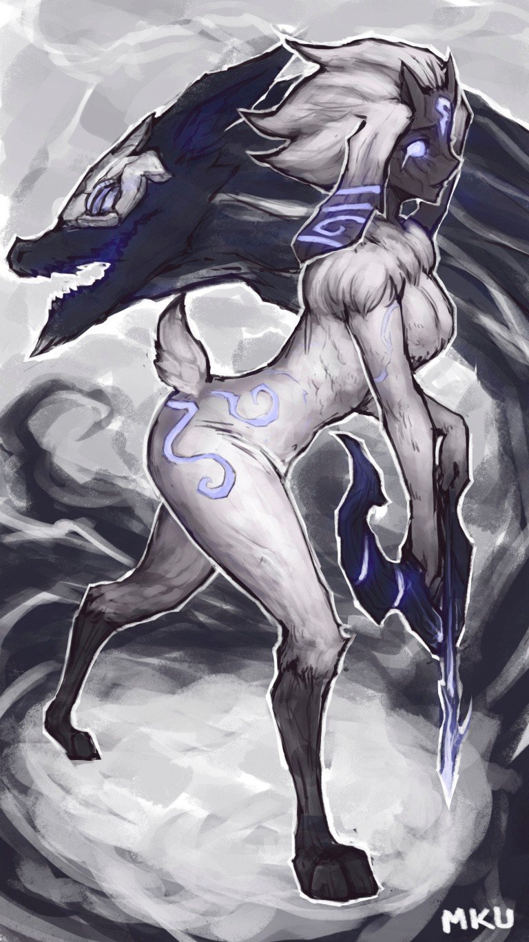Kindred by Mkuchima HD Wallpaper Fan Art Artwork League of Legends lol