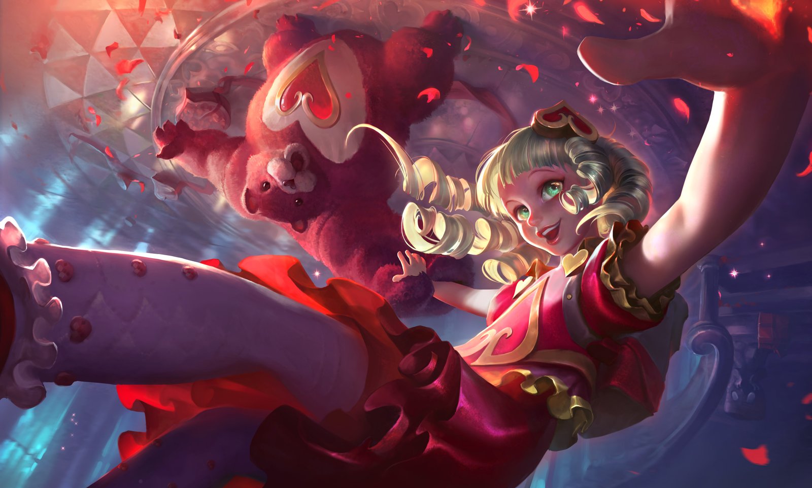 Sweetheart Annie Splash Art 4k HD Wallpaper Official Artwork League of Legends lol