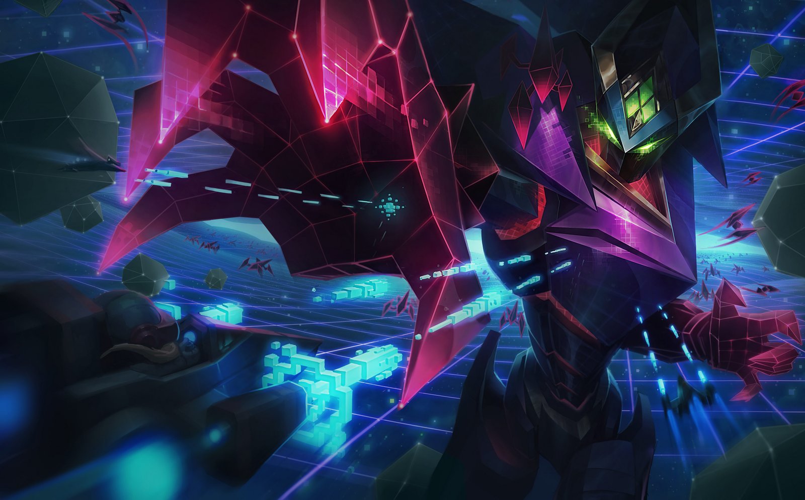 Battle Boss Malzahar Splash Art HD 4k Wallpaper Background Official Art Artwork League of Legends lol