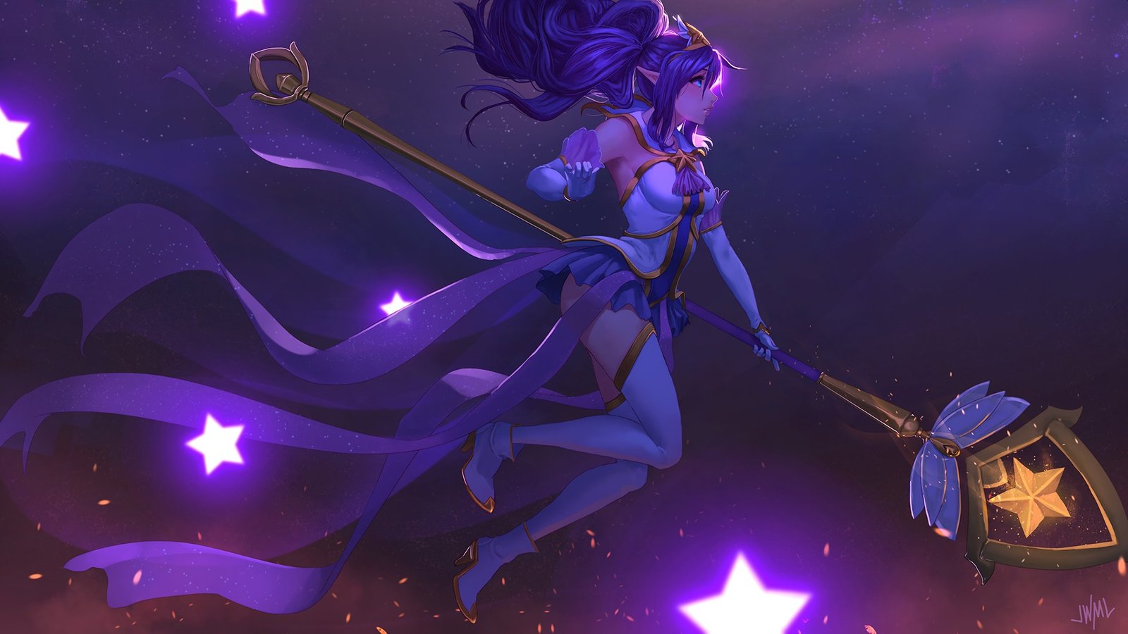 Star Guardian Janna by steamytomato HD Wallpaper Background Fan Art Artwork League of Legends lol