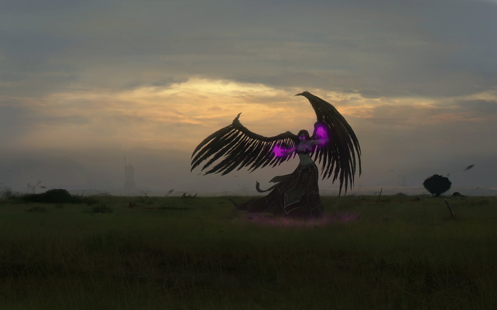 Morgana by Lionsketch HD Wallpaper Fan Art Artwork League of Legends lol