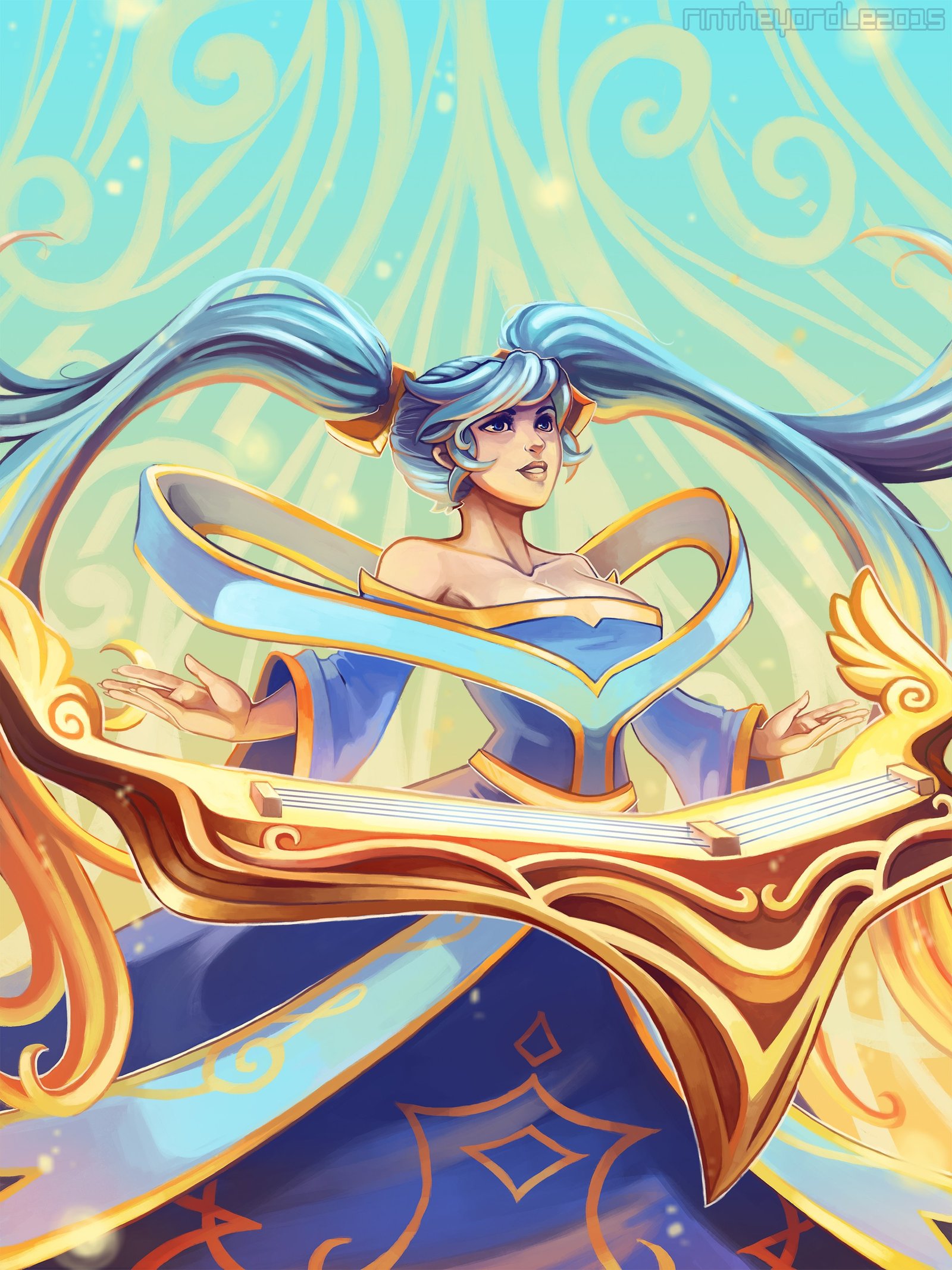 Sona by RinTheYordle HD Wallpaper Fan Art Artwork League of Legends lol