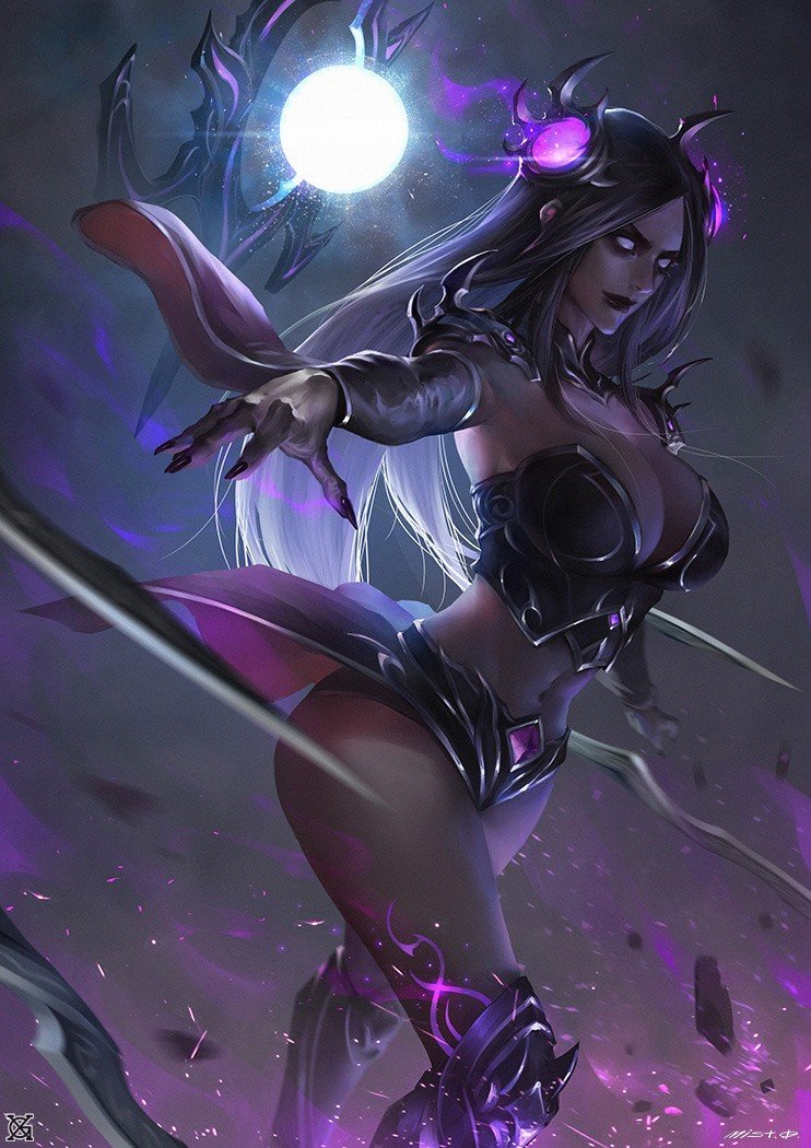 Darkness Ionia Irelia by 小归MIST HD Wallpaper Background Fan Art Artwork League of Legends lol