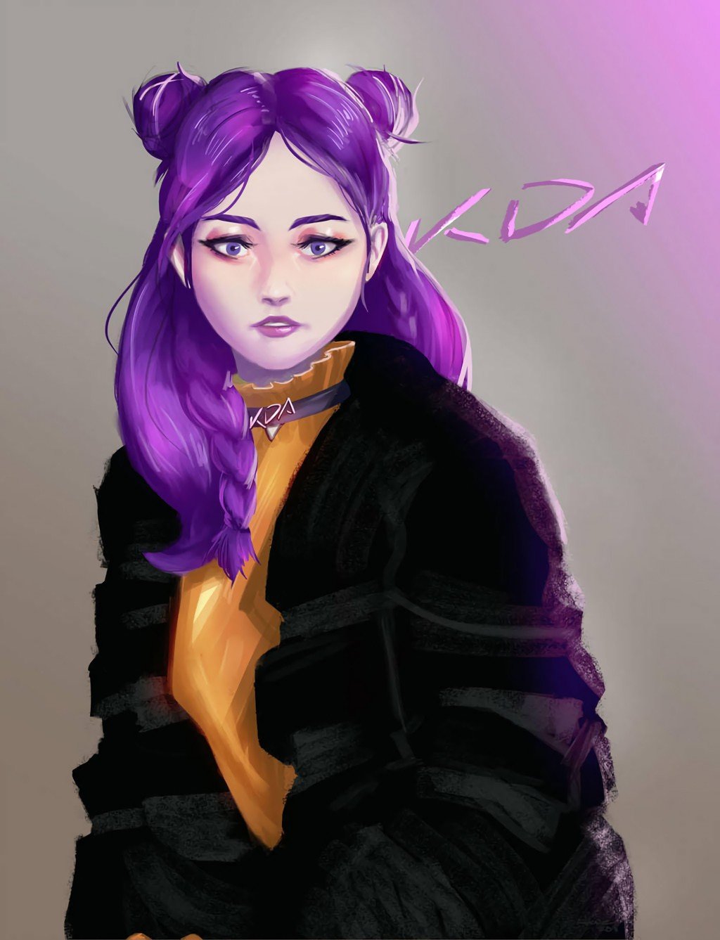 K/DA Kai'Sa by putridCheese HD Wallpaper Background Fan Art Artwork League of Legends lol