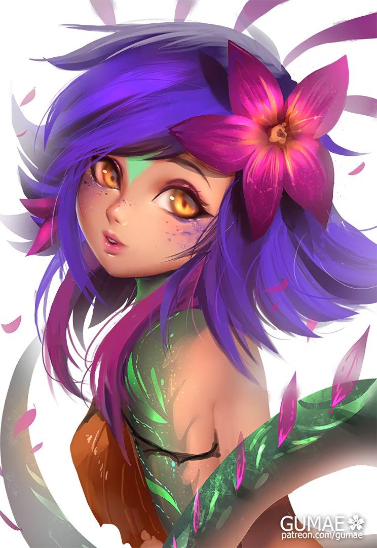 Neeko by gumae HD Wallpaper Background Fan Art Artwork League of Legends lol