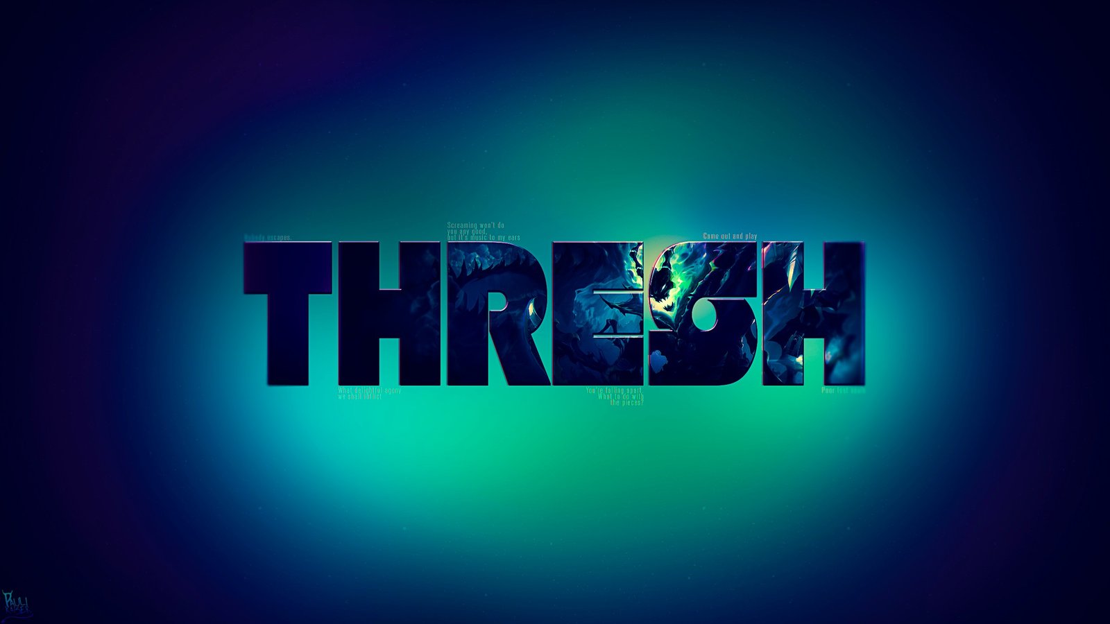 Thresh by Paulikaiser HD Wallpaper Fan Art Artwork League of Legends lol