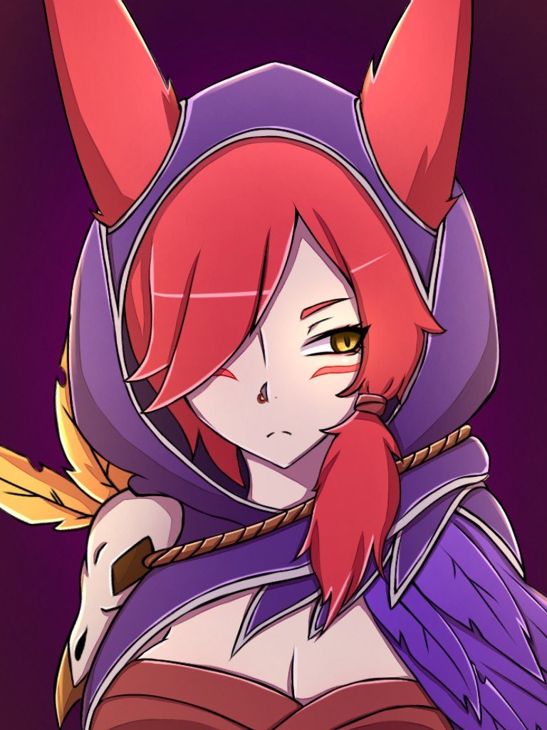 Xayah by Adr1ano-Mk2 HD Wallpaper Background Fan Art Artwork League of Legends lol