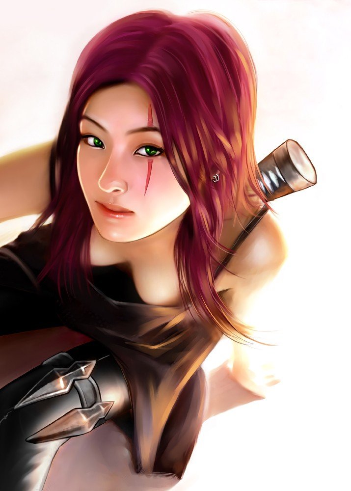 Katarina by icicicic HD Wallpaper Fan Art Artwork League of Legends lol (2)