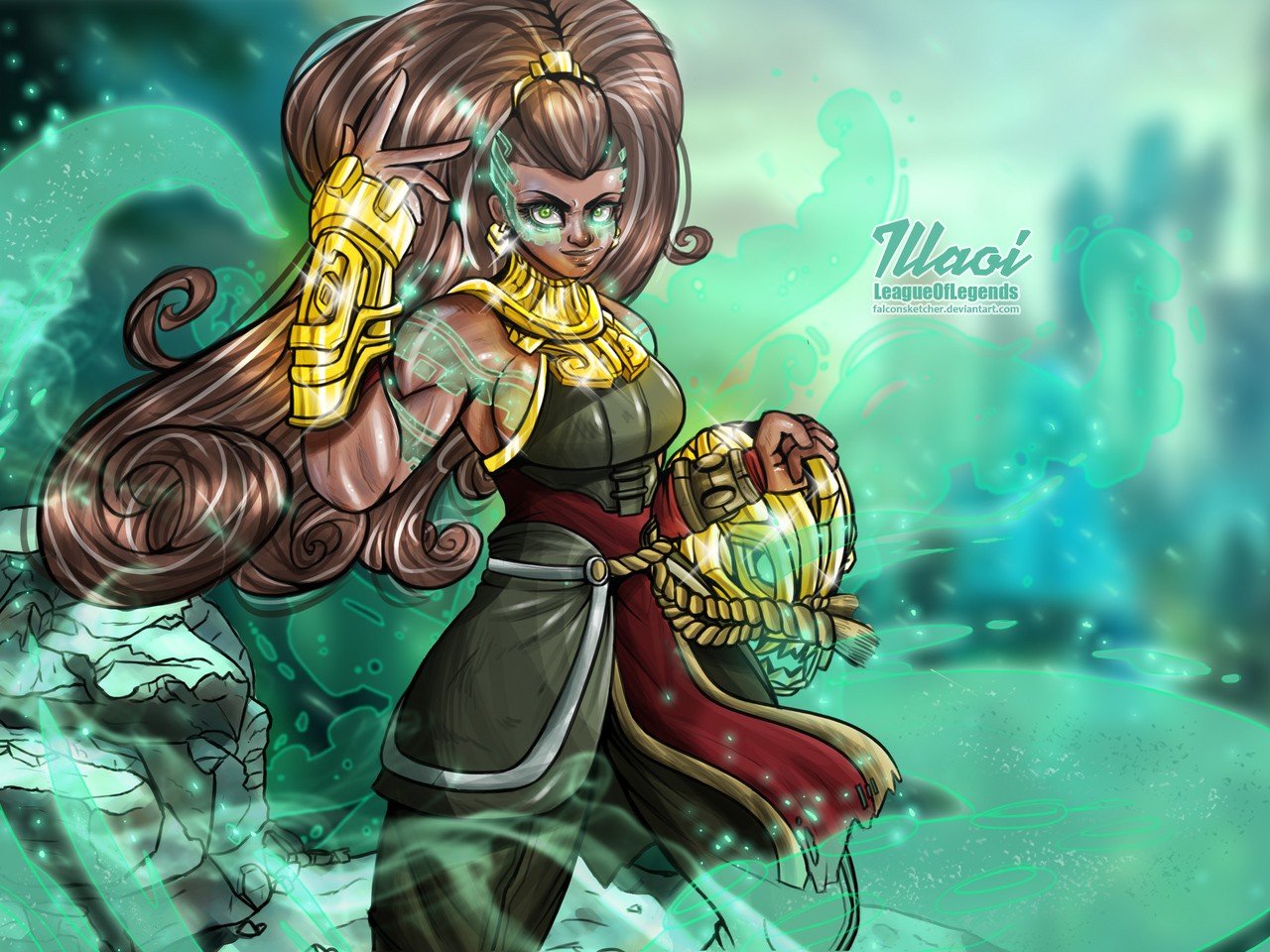 Download Illaoi Lol Fan Art Wallpaper