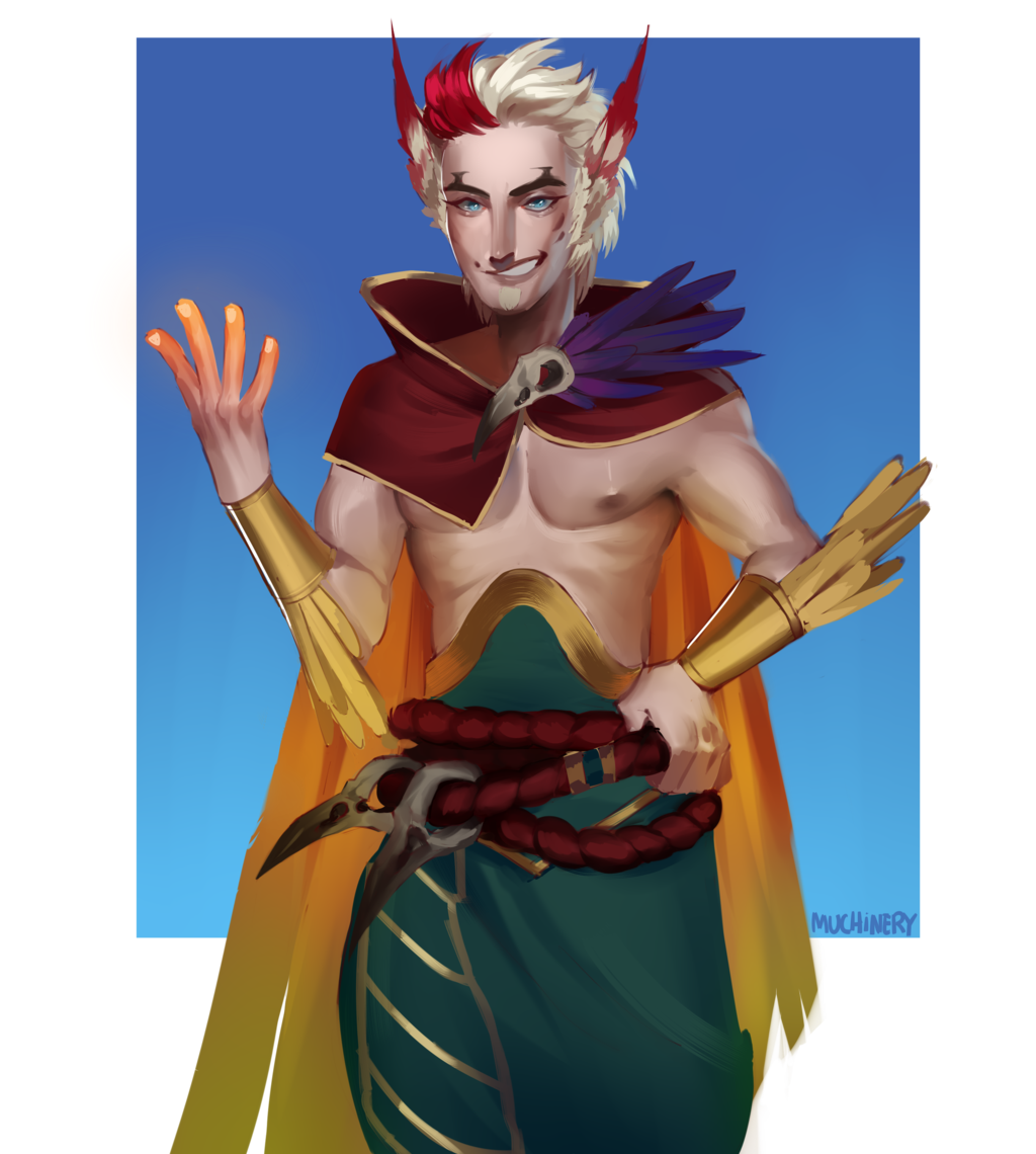 Rakan by Muchinery HD Wallpaper Fan Art Artwork League of Legends lol