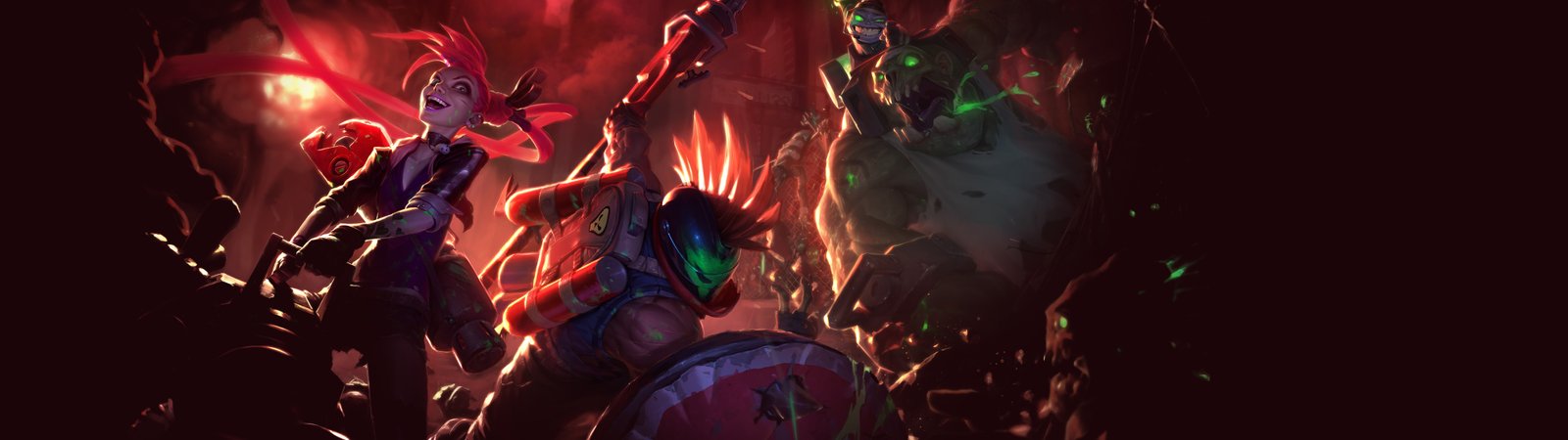 Slayer Jinx, Pantheon & Nunu Splash Art v2 League of Legends Artwork Wallpaper lol