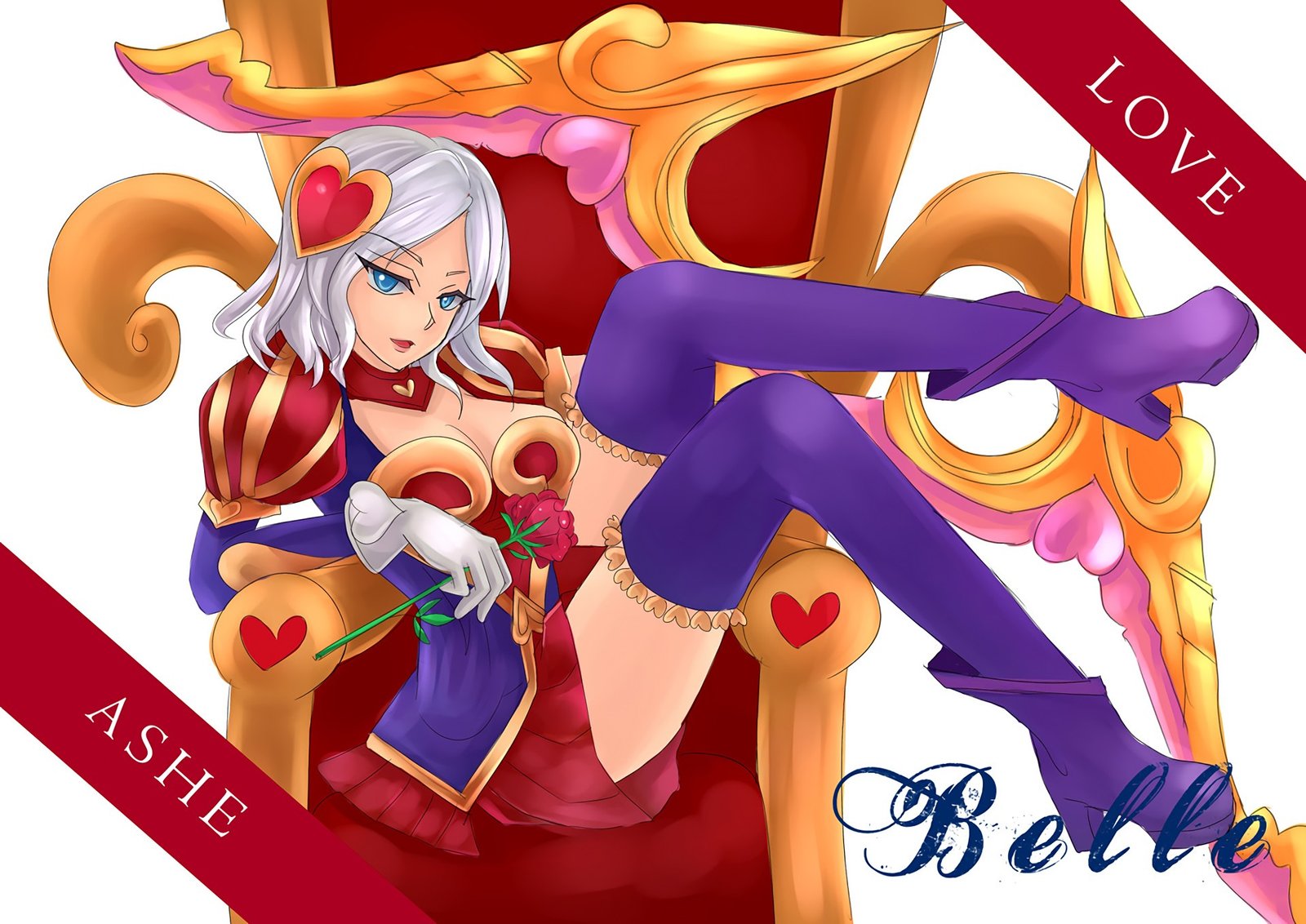 Heartseeker Ashe by Belle@LOL新刊籌備中 HD Wallpaper Fan Art Artwork League of Legends lol