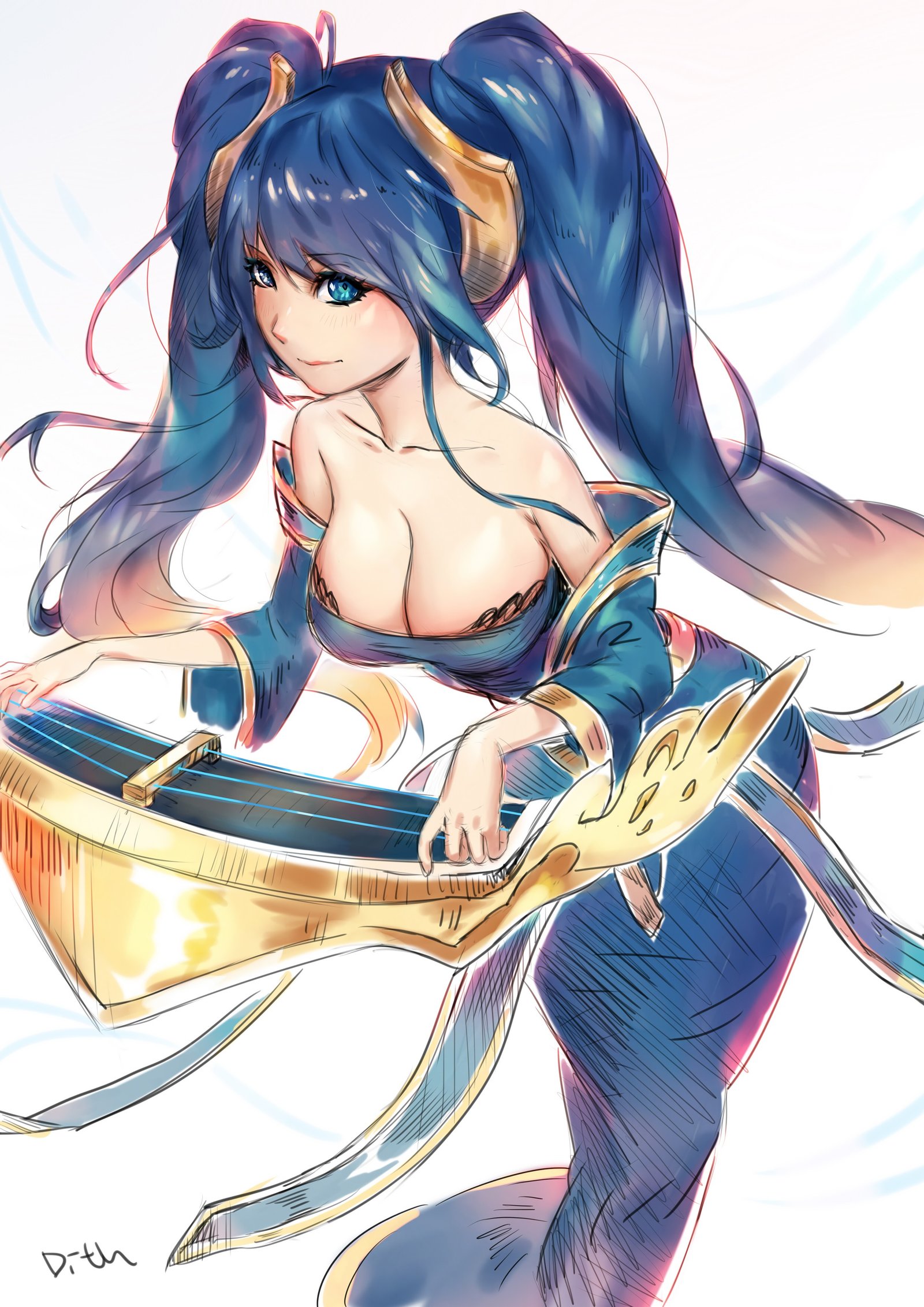 Sona by Dith HD Wallpaper Fan Art Artwork League of Legends lol