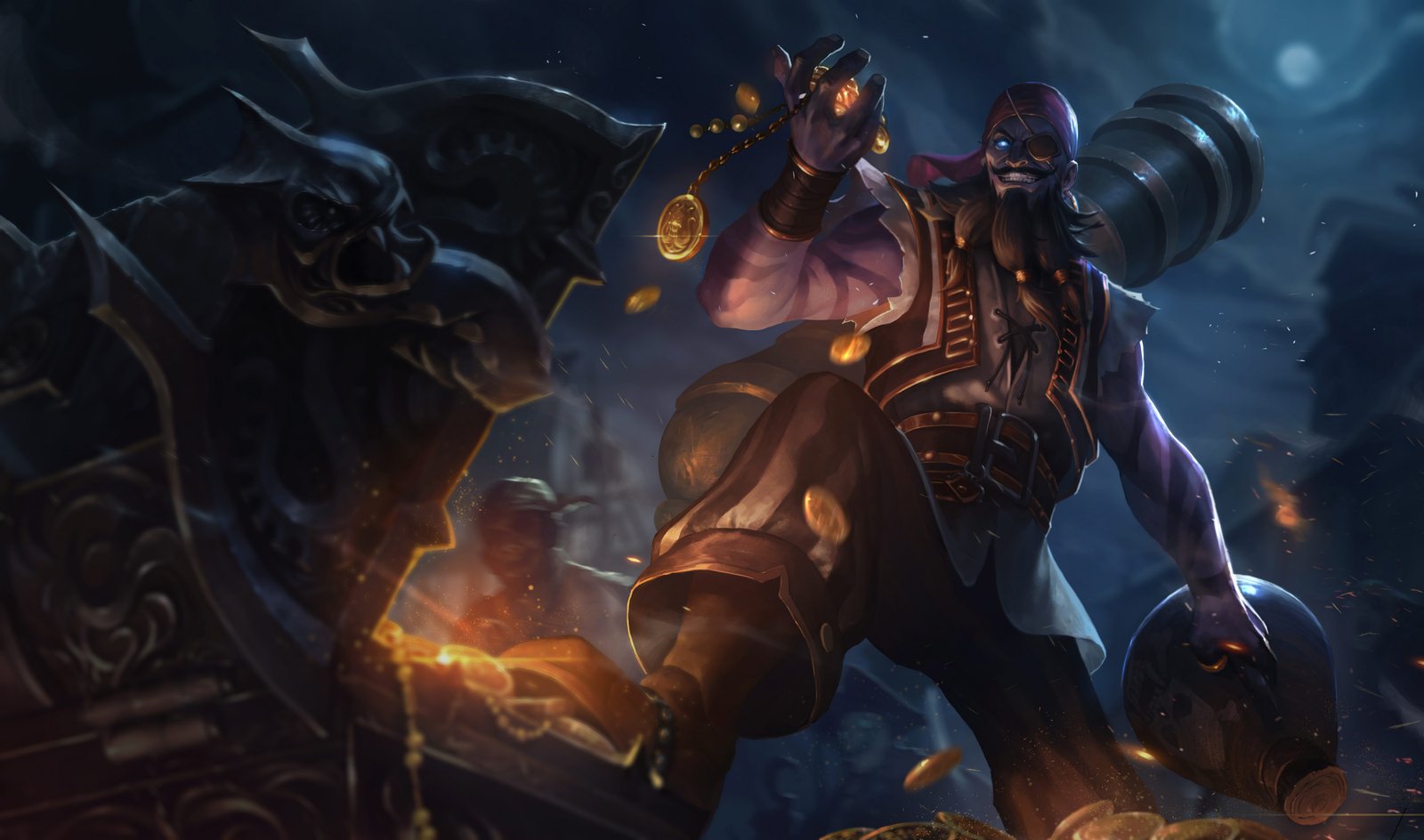 Pirate Ryze Splash Art HD 4k 6k Wallpaper Background Official Art Artwork League of Legends lol