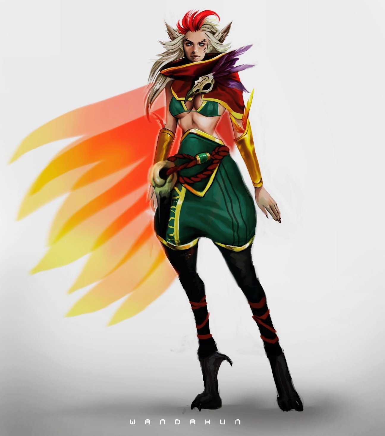 Female Rakan by WANDAKUN Gender Swap HD Wallpaper Fan Art Artwork League of Legends lol