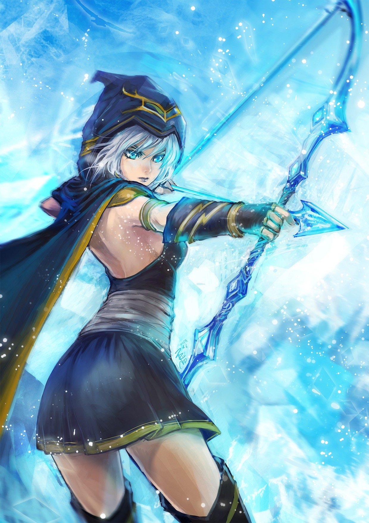 Ashe by 秋貓 HD Wallpaper Fan Art Artwork League of Legends lol
