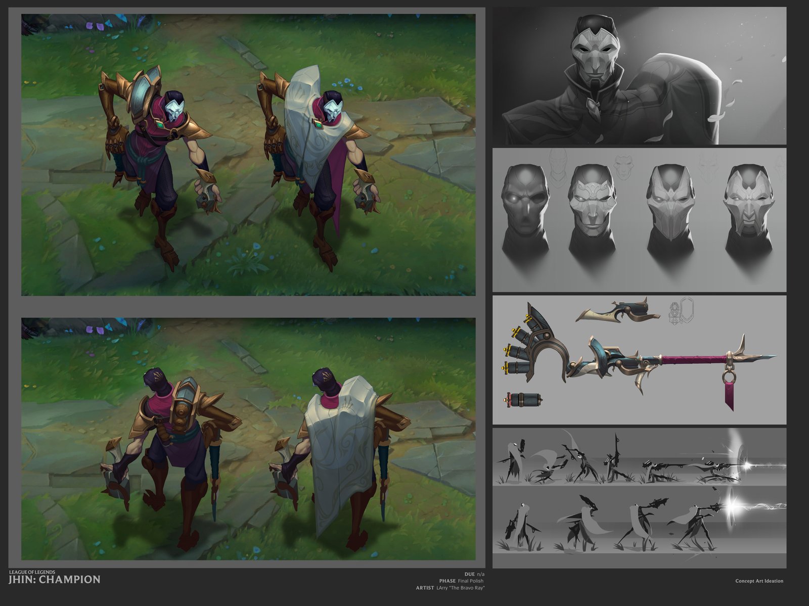 Jhin Concept by The-Bravo-Ray League of Legends Artwork Wallpaper lol