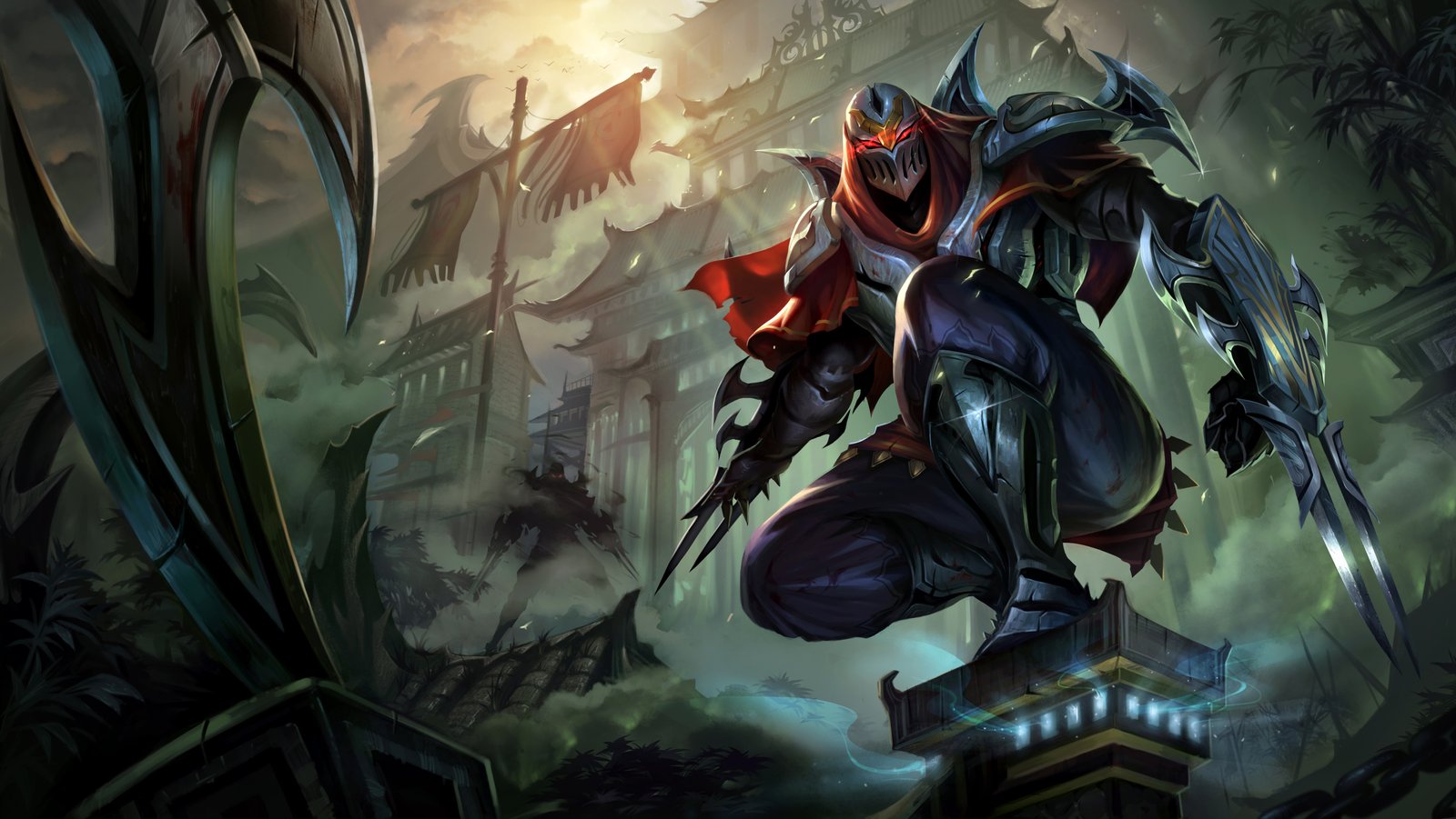 Classic Zed Splash Art 4k HD Wallpaper Official Artwork League of Legends lol