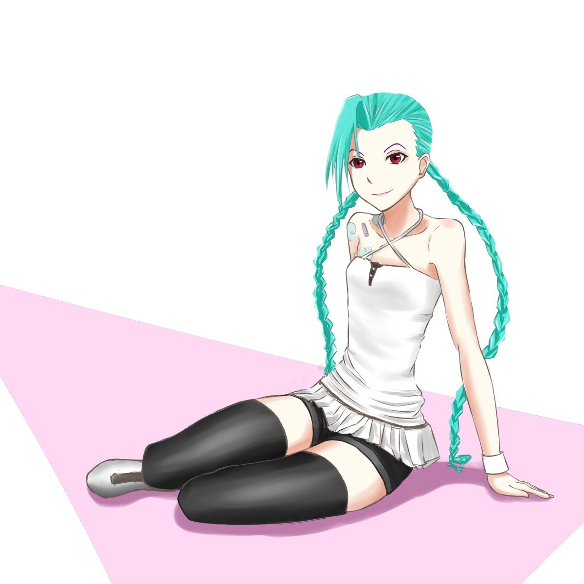 Jinx by PuJu人 HD Wallpaper Fan Art Artwork League of Legends lol