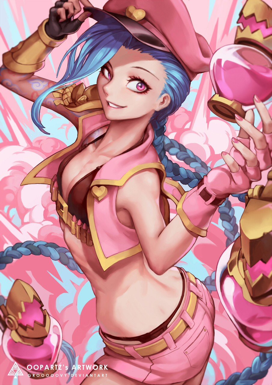 Popstar Jinx by OOPARTZ▲ HD Wallpaper Fan Art Artwork League of Legends lol