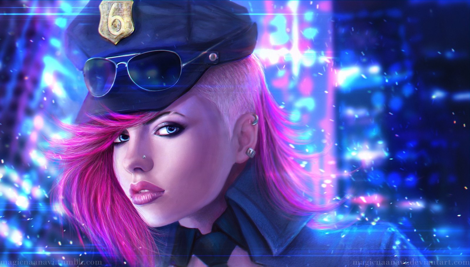 Officer Vi Portrait | Wallpapers & Fan Arts | League Of Legends | LoL Stats