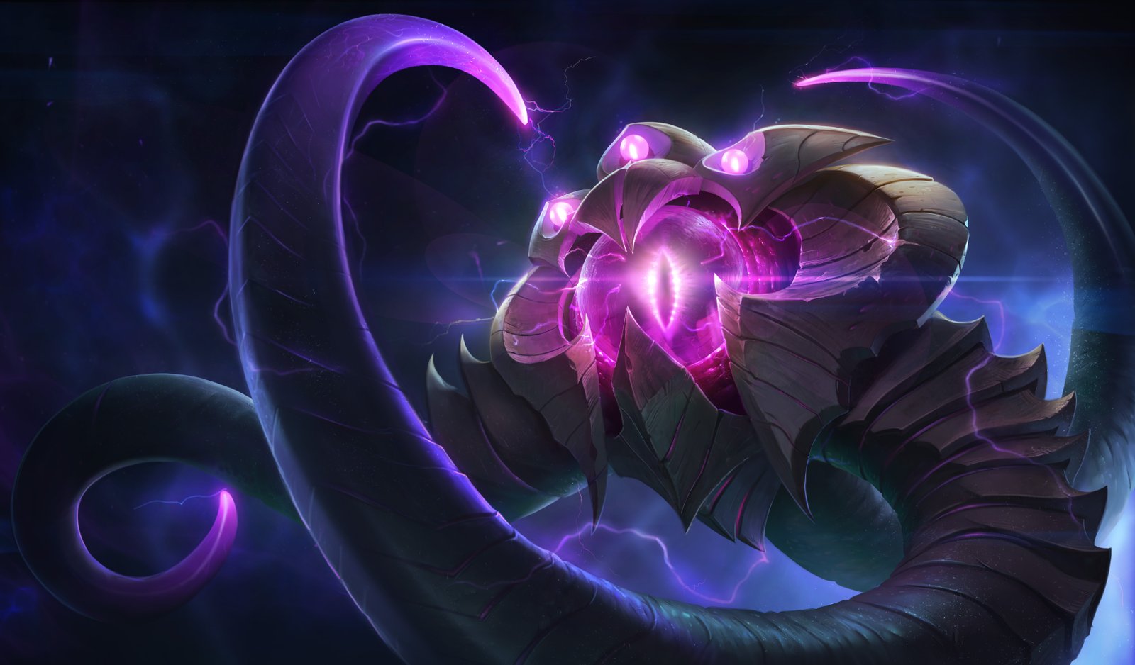 Classic Vel'Koz Splash Art 4k HD Wallpaper Official Artwork League of Legends lol