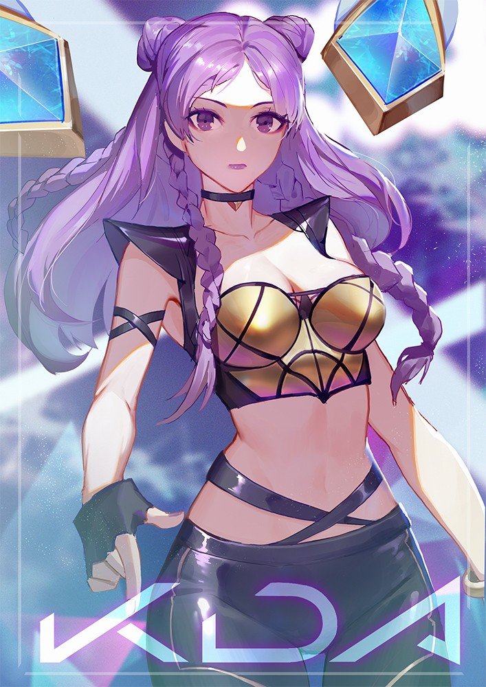 K/DA Kai'Sa by Kirsos HD Wallpaper Background Fan Art Artwork League of Legends lol