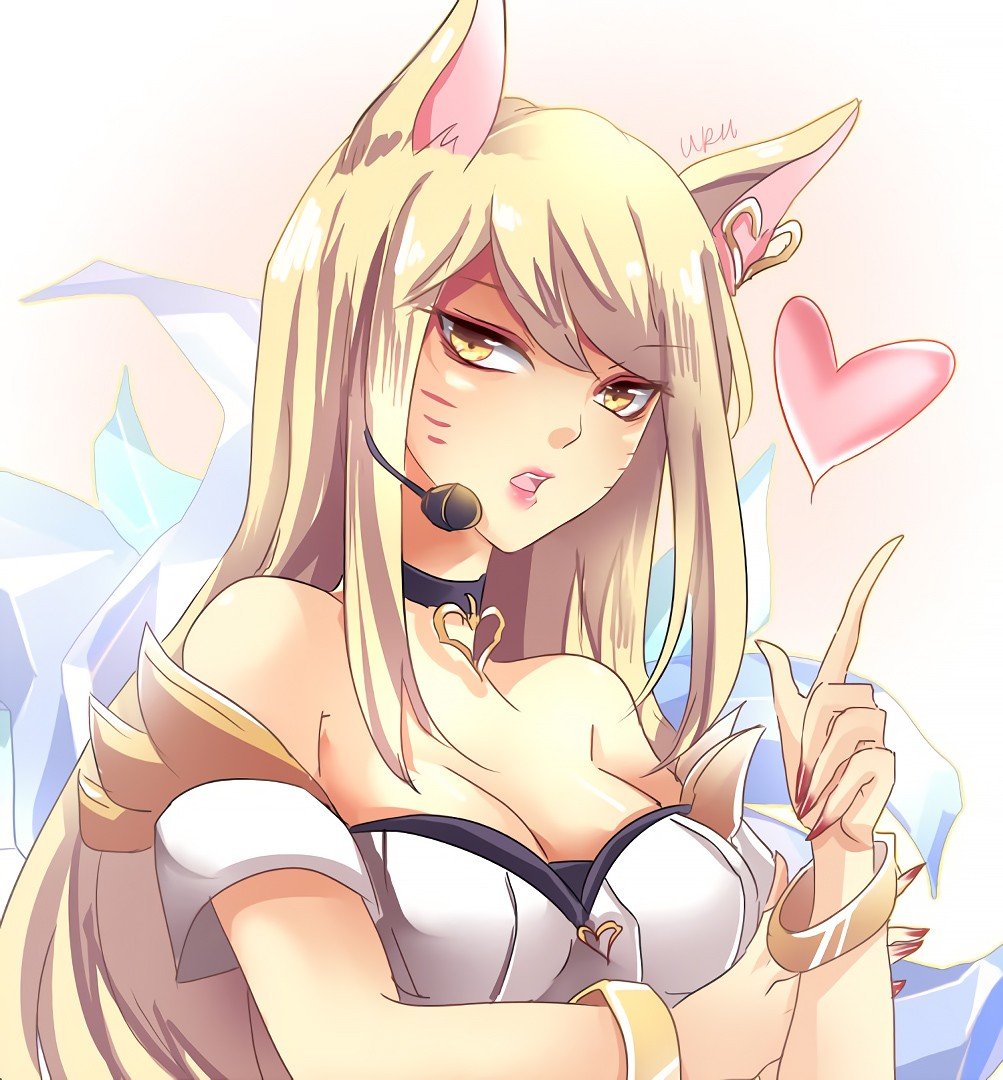 K/DA Ahri by uru-chan HD Wallpaper Background Fan Art Artwork League of Legends lol