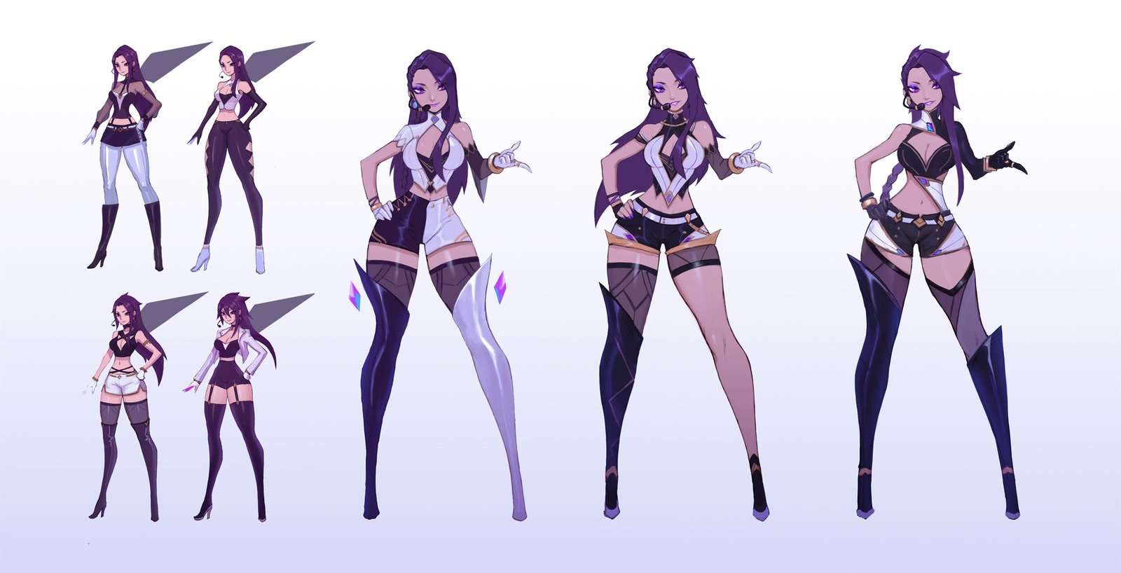 K/DA Kai'Sa Concept (Exploration) by Jesse Li (2) HD Wallpaper Background Official Art Artwork League of Legends lol