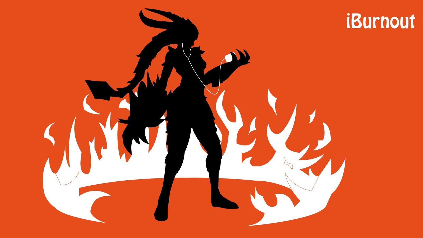 ipod Shyvana Minimalistic by Quiet-Lamp HD Wallpaper Fan Art Artwork League of Legends lol