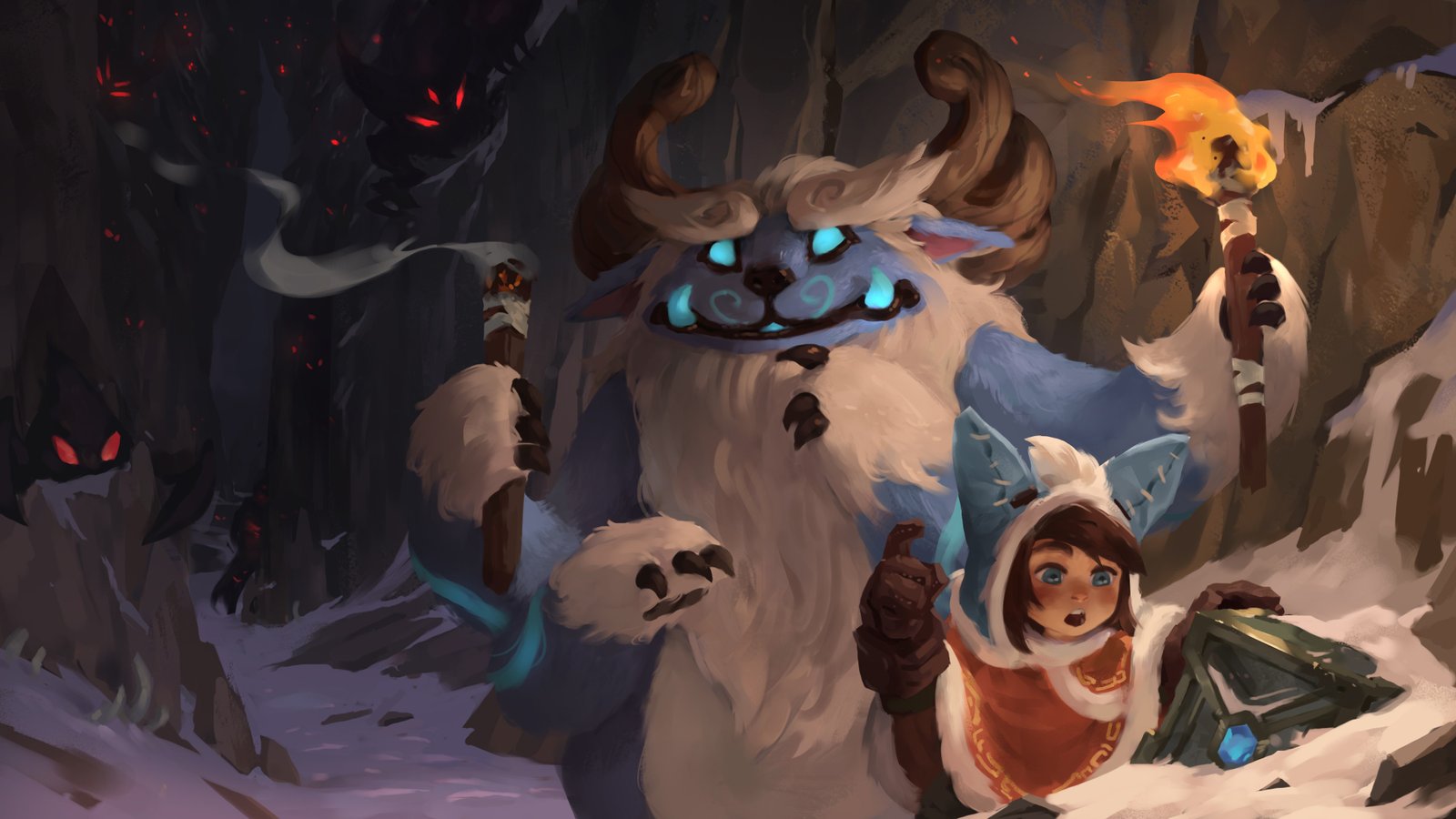 Nunu & Willump by Hozure, Illustrator Extraordinaire, and TJ Brown & Master Musician, HD 4k Wallpaper Background Fan Art Artwork League of Legends lol (10)