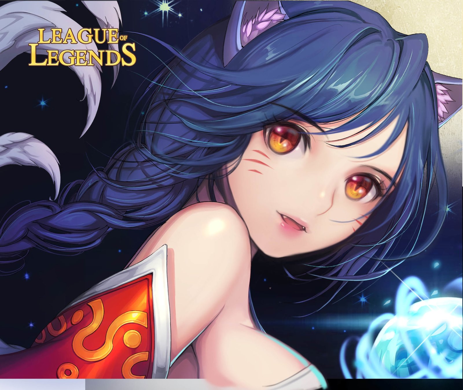 Ahri by hayanpool HD Wallpaper Background Fan Art Artwork League of Legends lol
