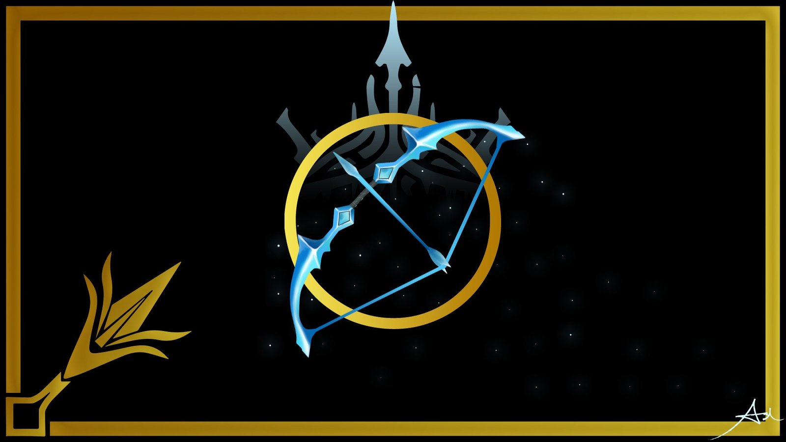 Ashe's Crystal Bow by namesAsh HD Wallpaper Fan Art Artwork League of Legends lol