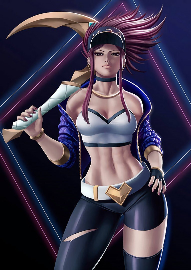 K/DA Akali by Zet92 HD Wallpaper Background Fan Art Artwork League of Legends lol