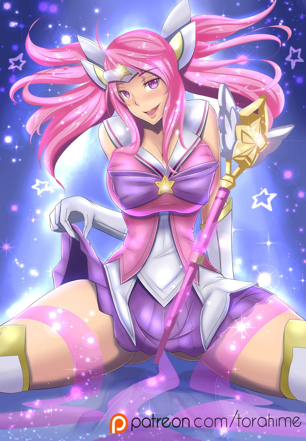 Star Guardian Lux by TorahimeMax HD Wallpaper Fan Art Artwork League of Legends lol