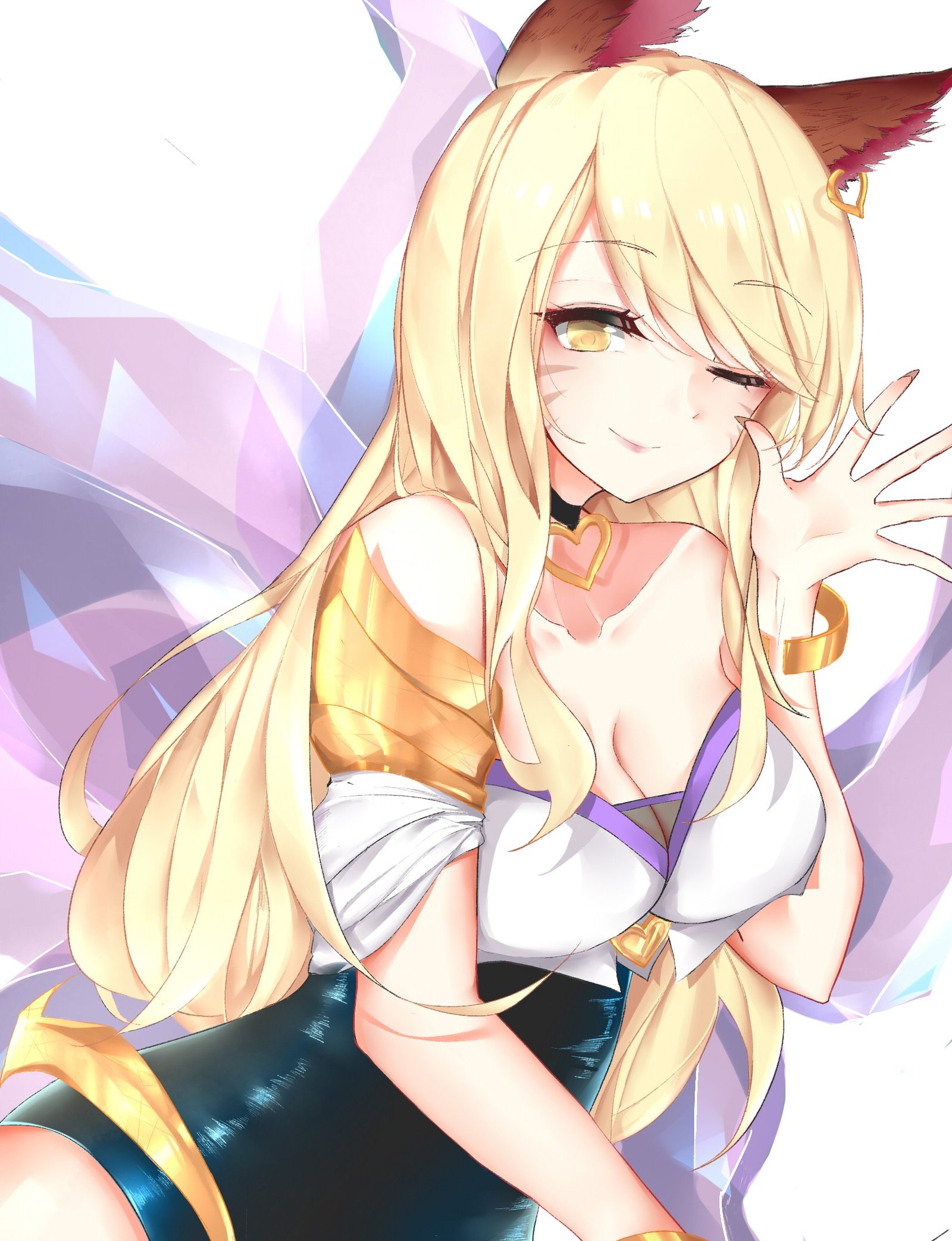 K/DA Ahri by 十三 HD Wallpaper Background Fan Art Artwork League of Legends lol