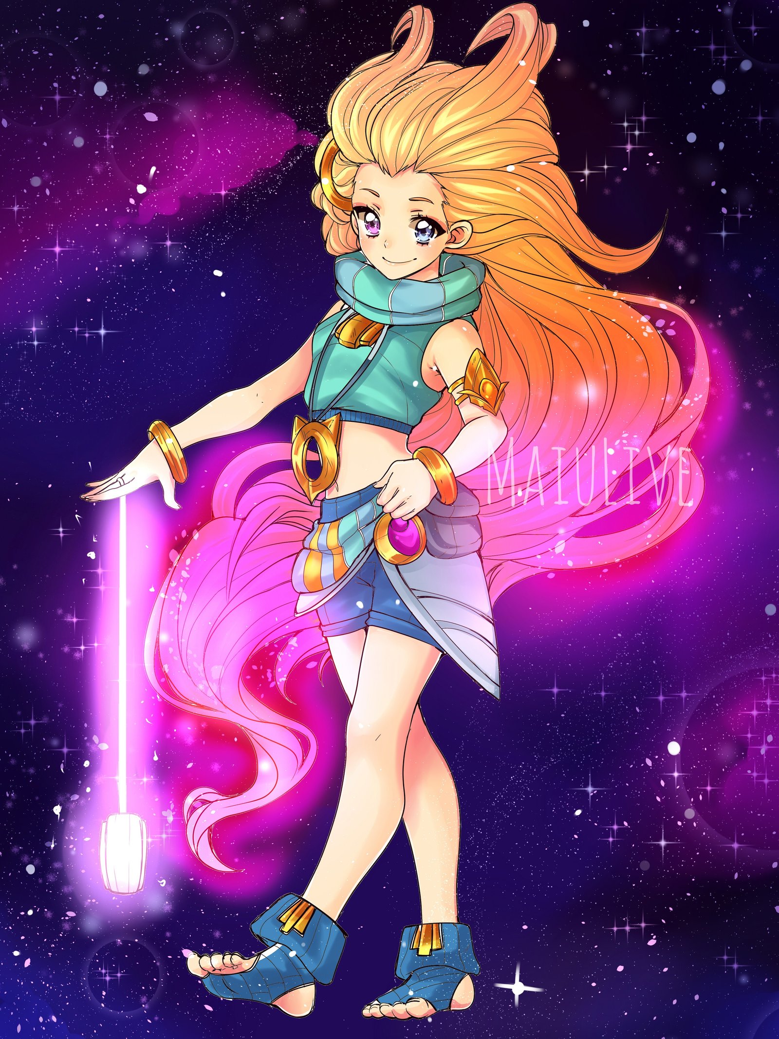 Zoe by MaiuLive HD 4k Wallpaper Background Fan Art Artwork League of Legends lol