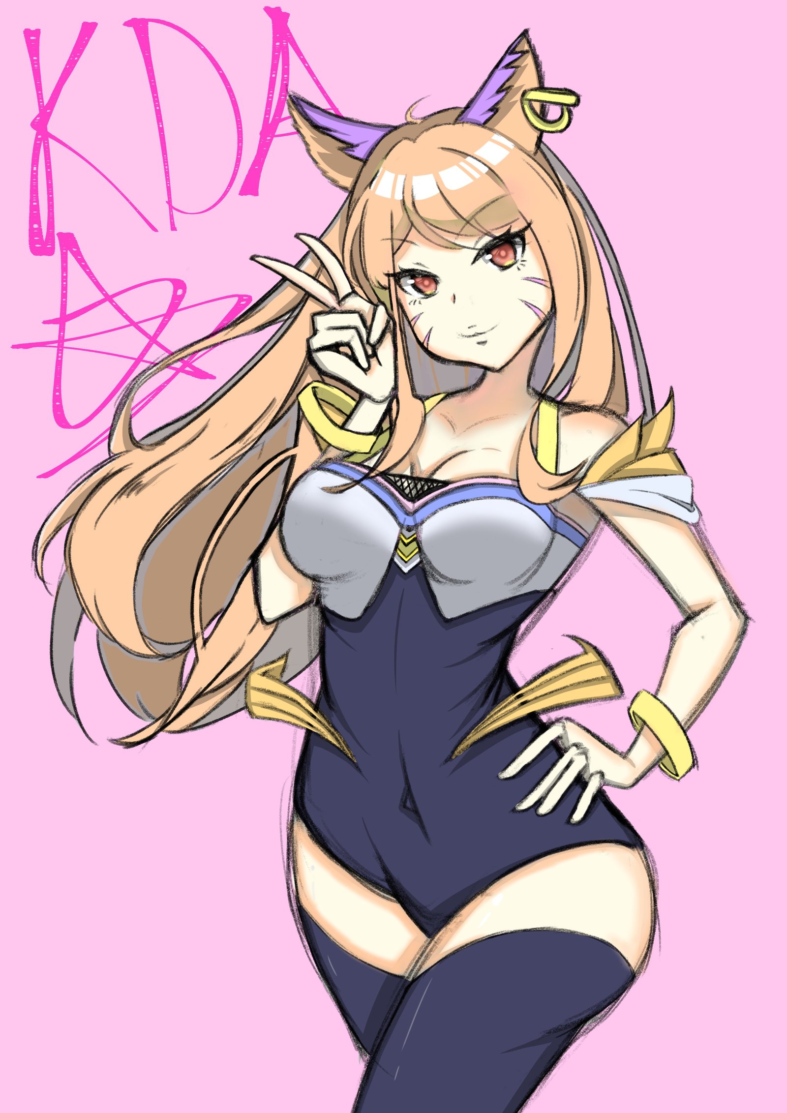 K/DA Ahri by a9912133 HD 4k Wallpaper Background Fan Art Artwork League of Legends lol
