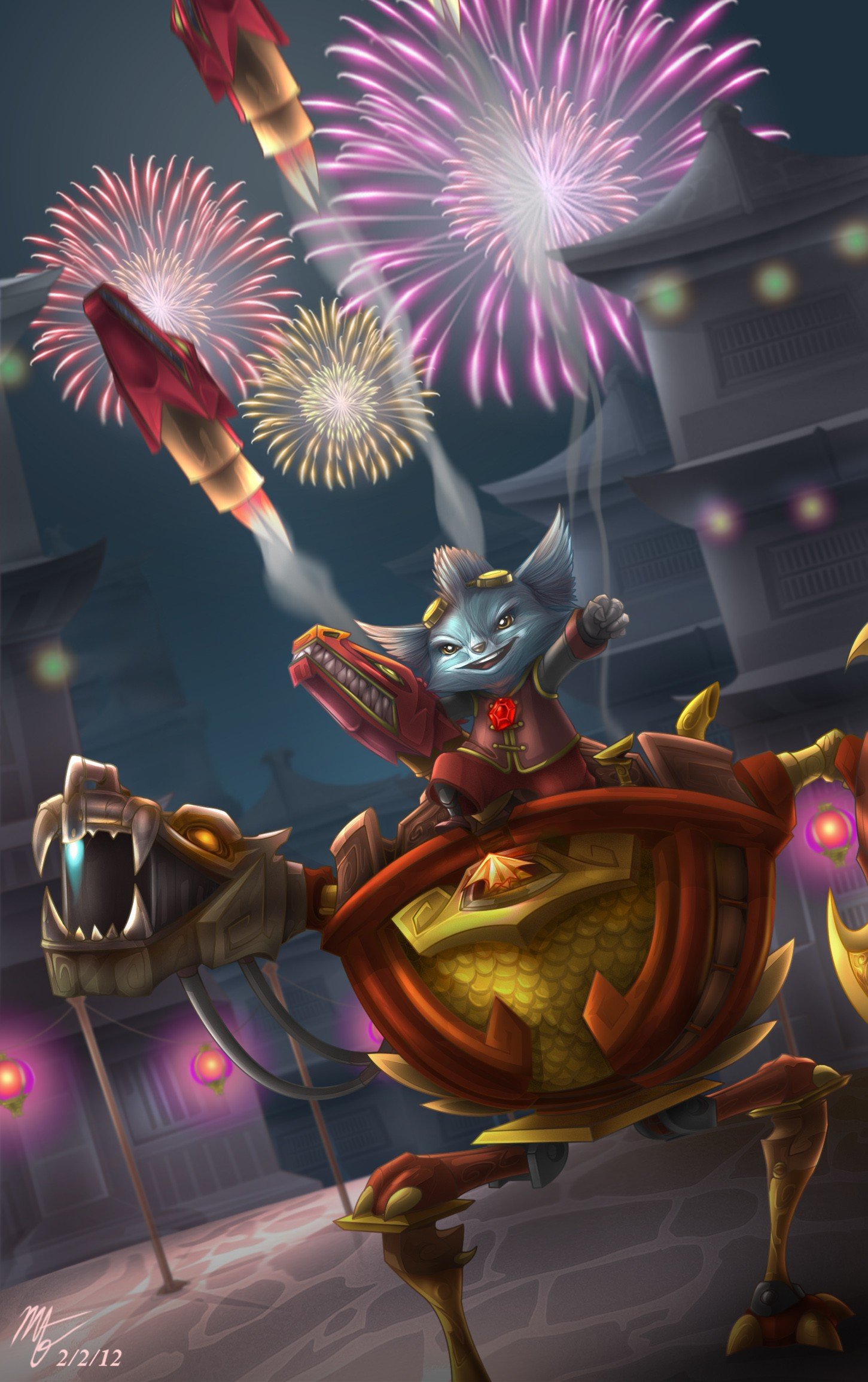 Lunar Revel Rumble by VegaColors HD Wallpaper Fan Art Artwork League of Legends lol